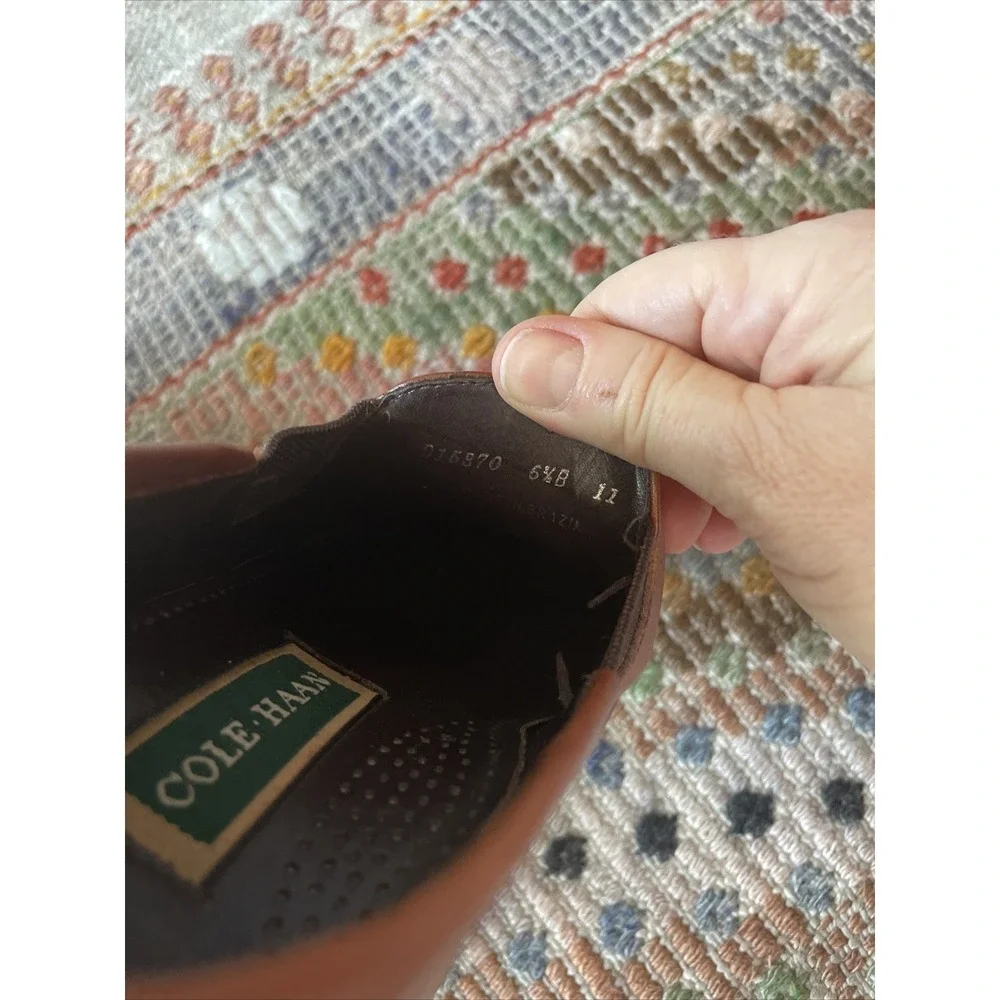 Cole Haan Shoes Women 6.5 Loafer Brown Leather Lug Sole Corporate Dress - Picture 6 of 8